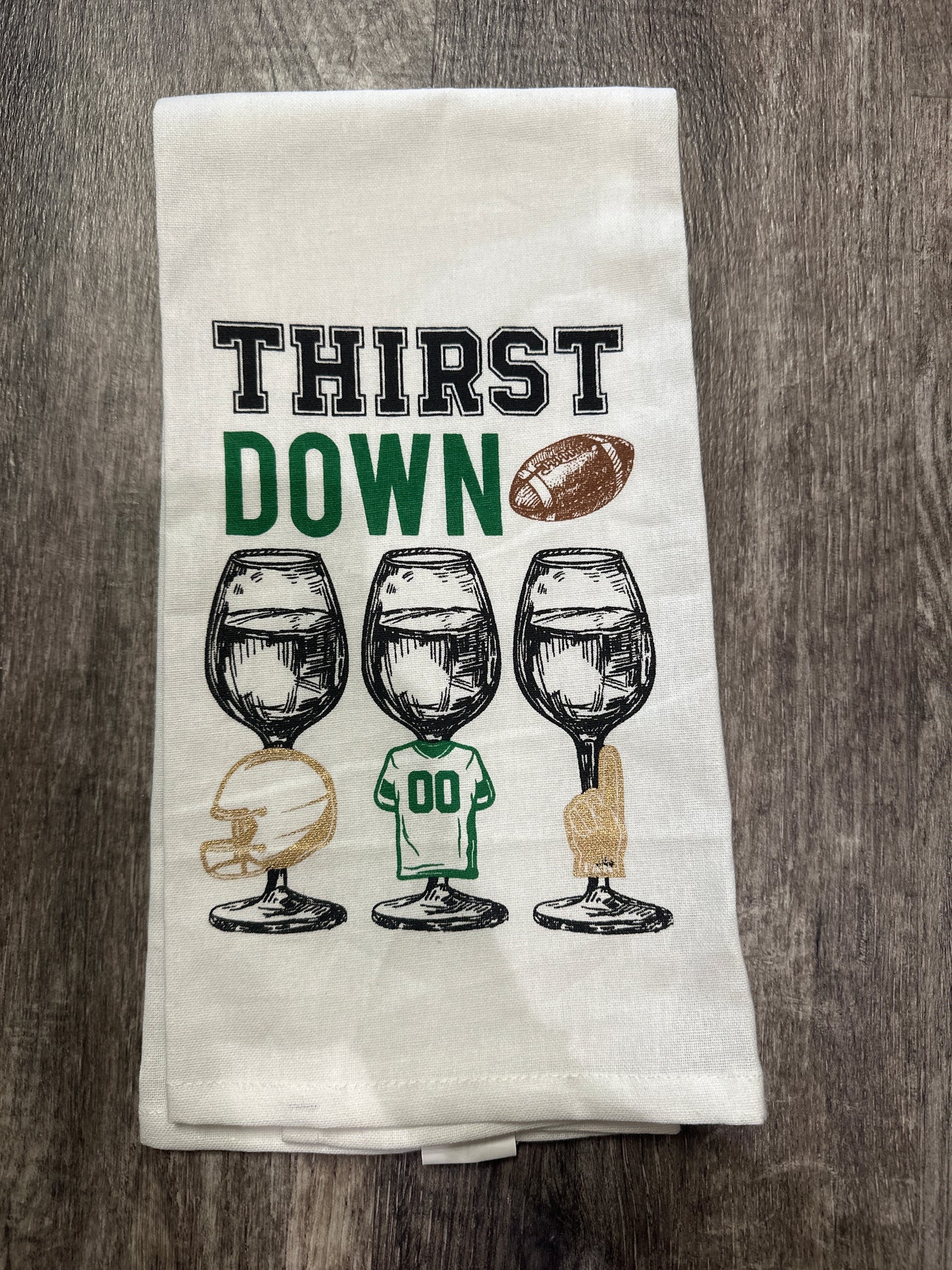 Thirst Down Dish Rag