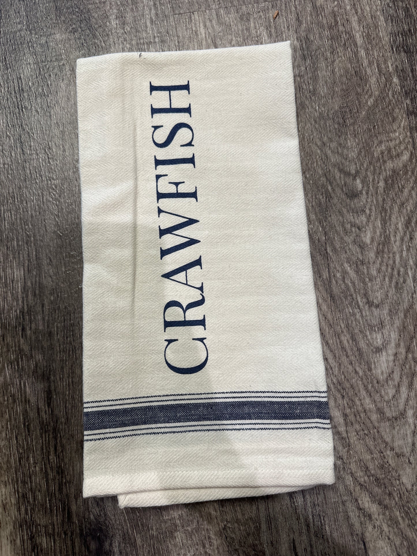 Navy Crawfish Dish Rag