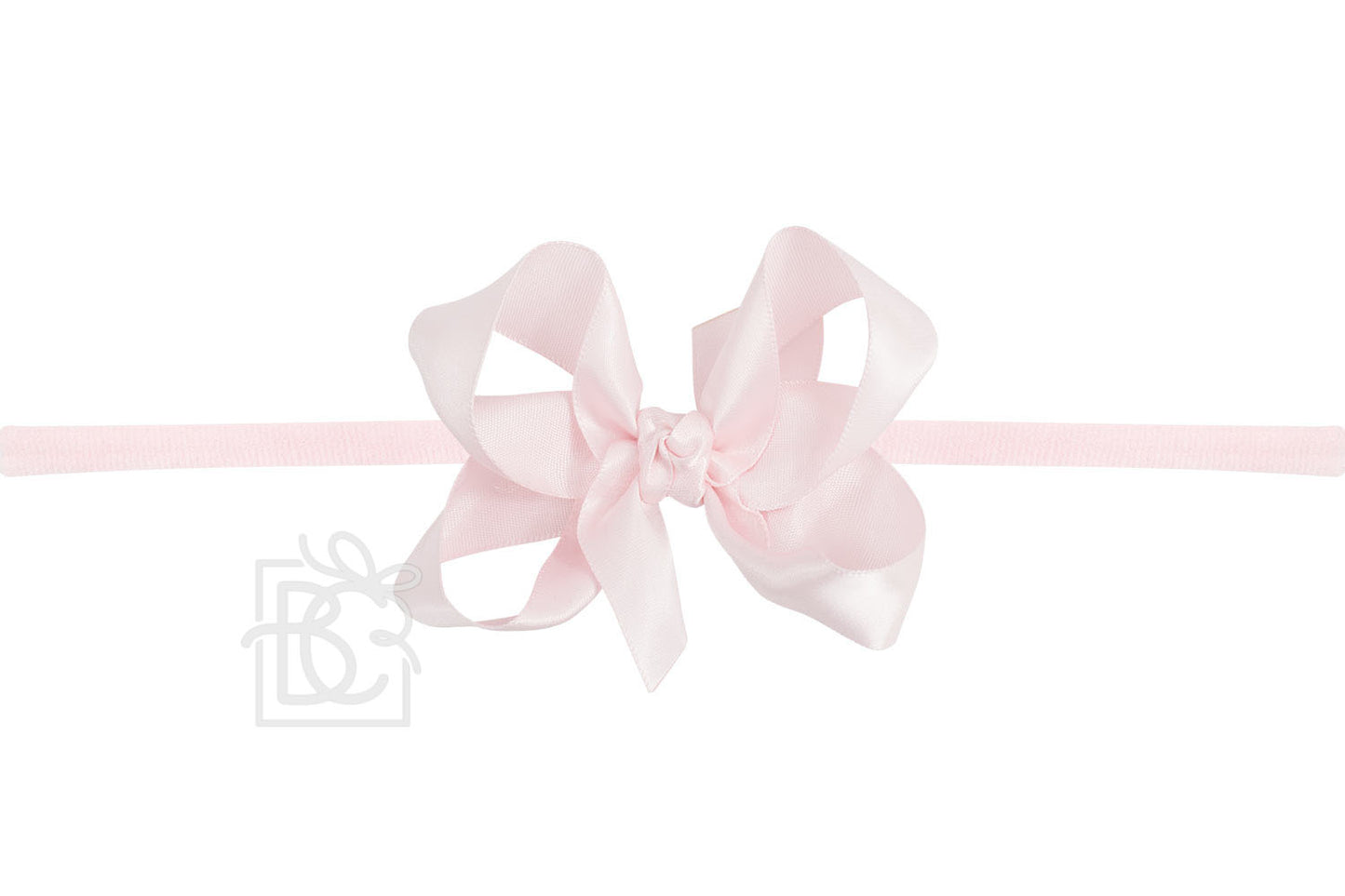 Powder Pink Satin Bow