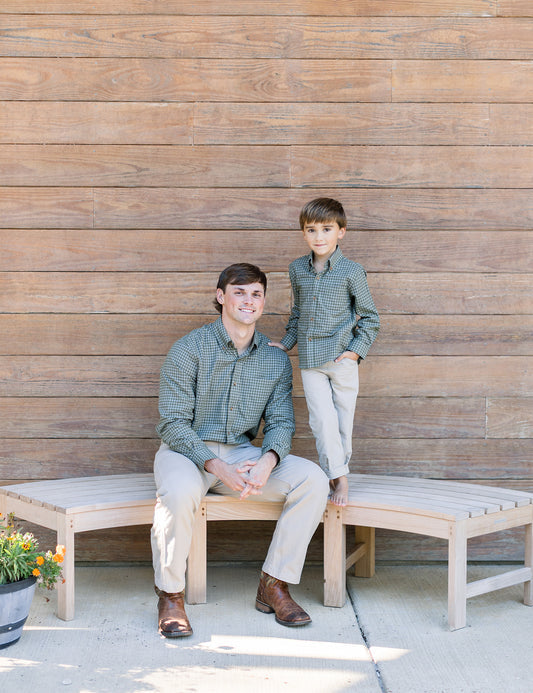 Boys Sportshirt- Cypress Needle