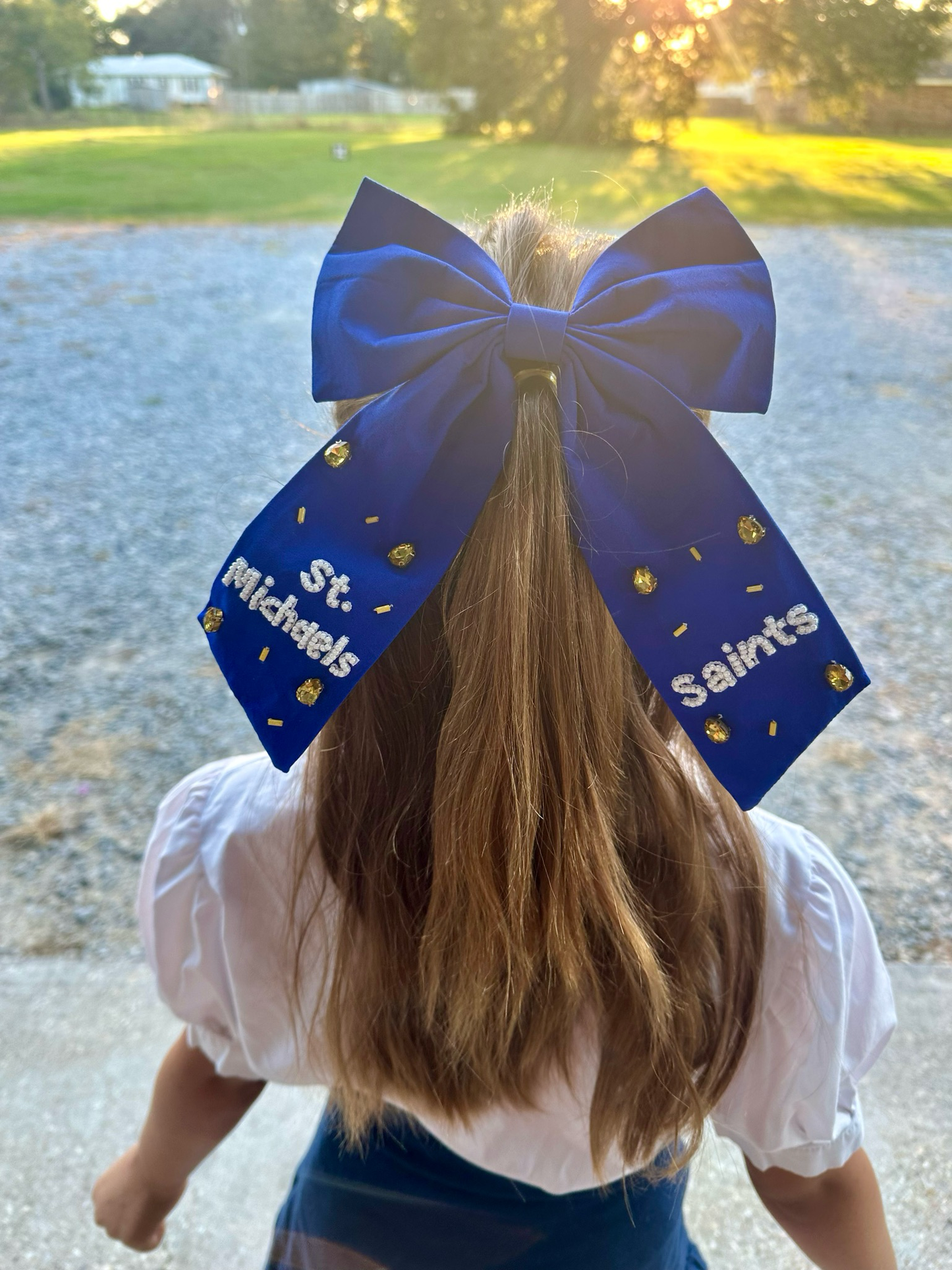 Saints Beaded Bow