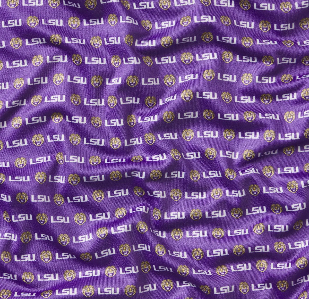 Youth LSU Collegiate Polo- Purple