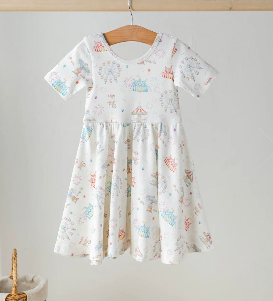 Carnival Magic Cotton Twirl Dress