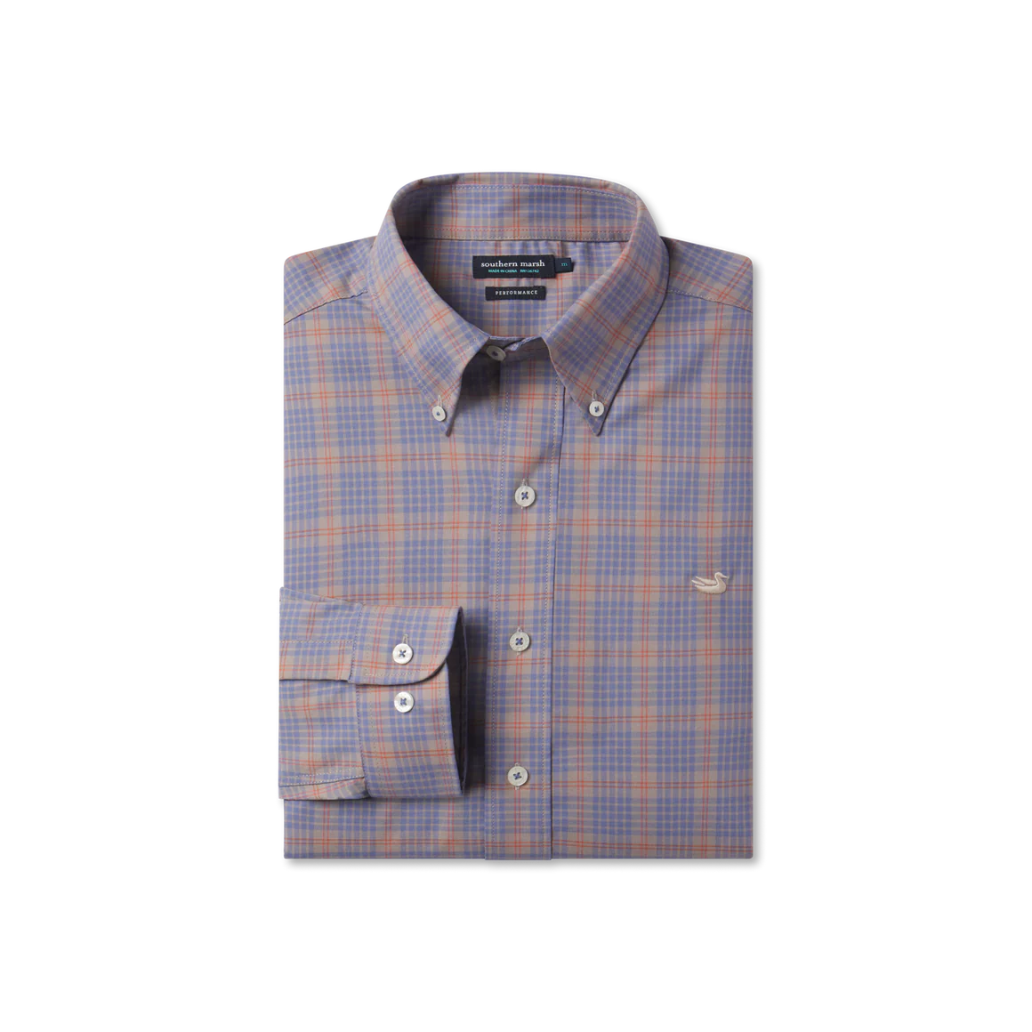Calabash Performance Dress Shirt - Burnt Taupe & Mt Purple