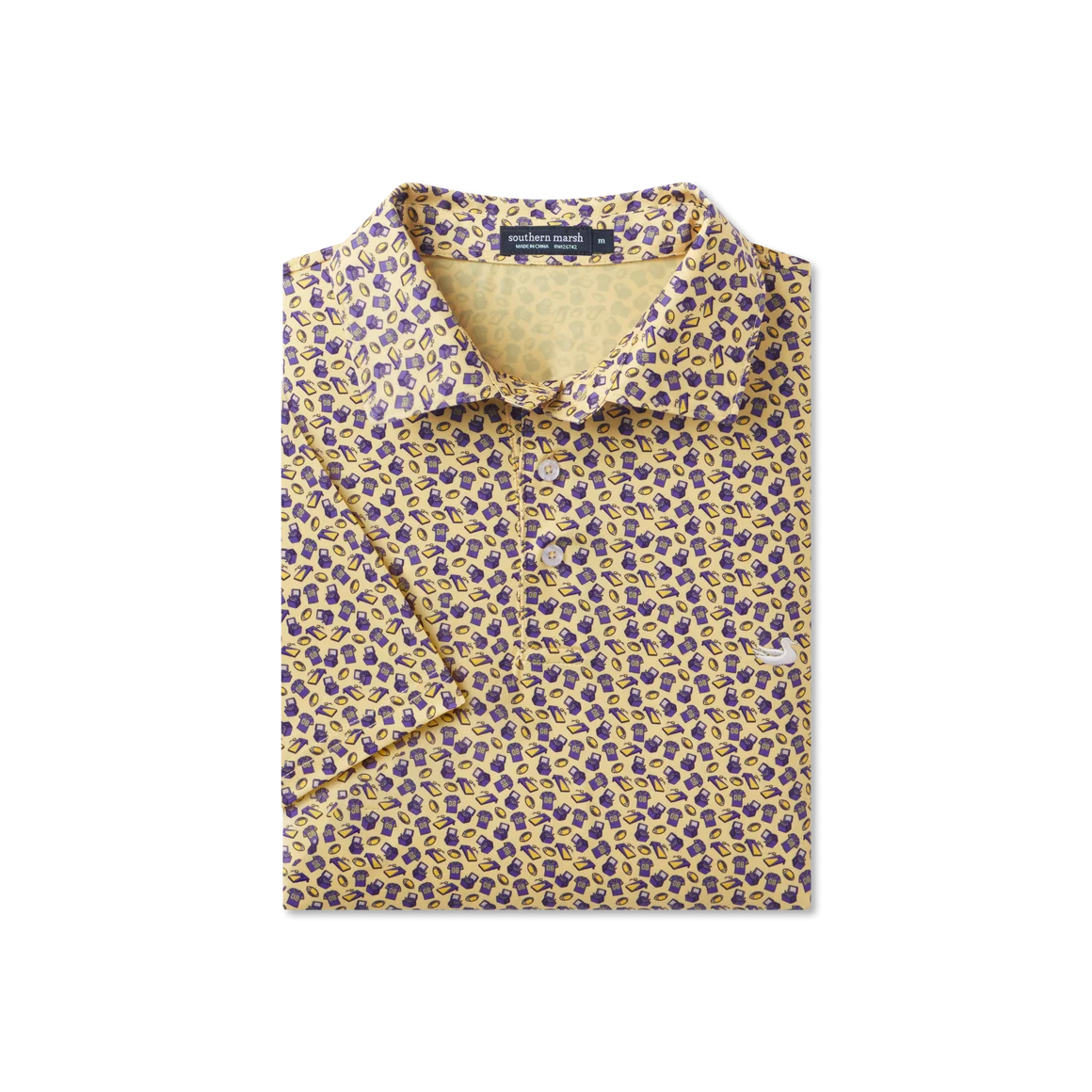 Fall Saturdays LSU Golden Performance Polo