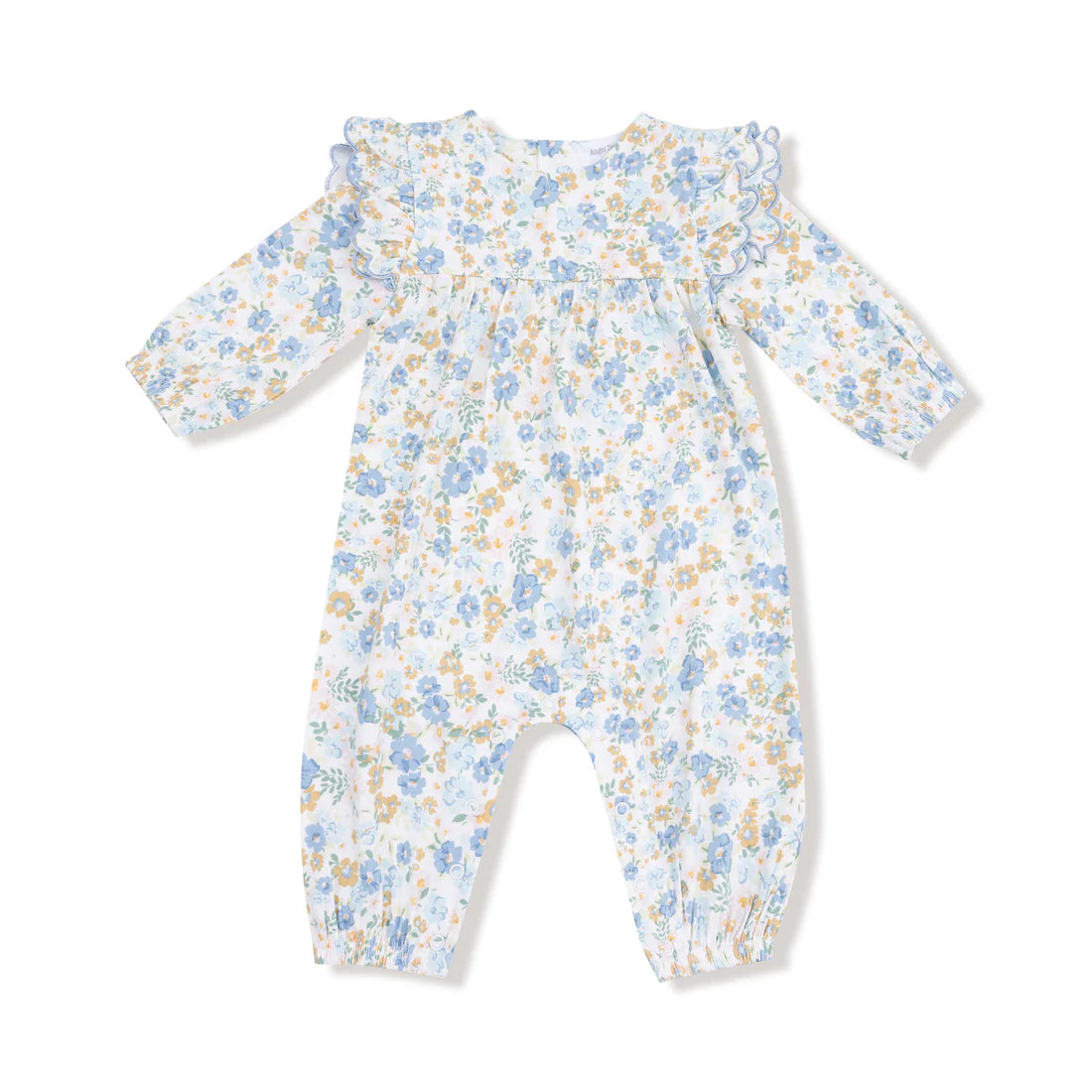 Sweet Rose Calico Ruffle Romper