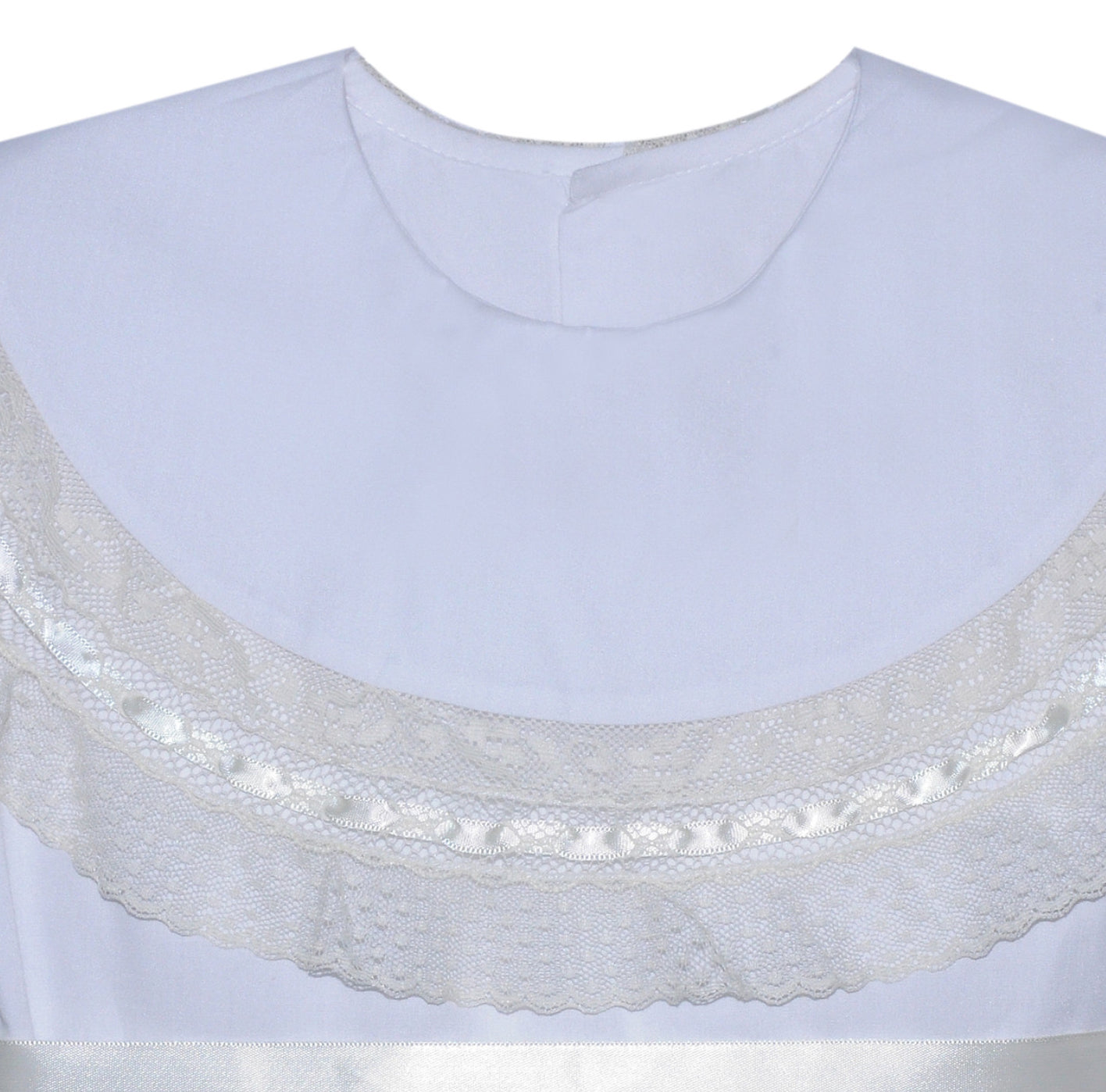 White Dawson Dress- Ecru Lace