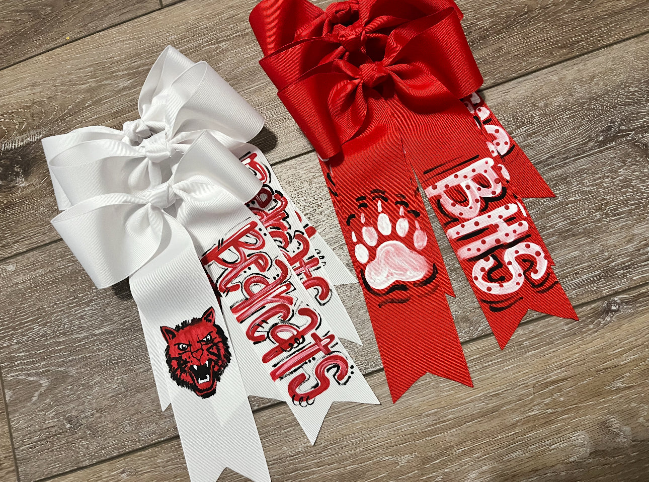 Basile Bearcats Painted Bows