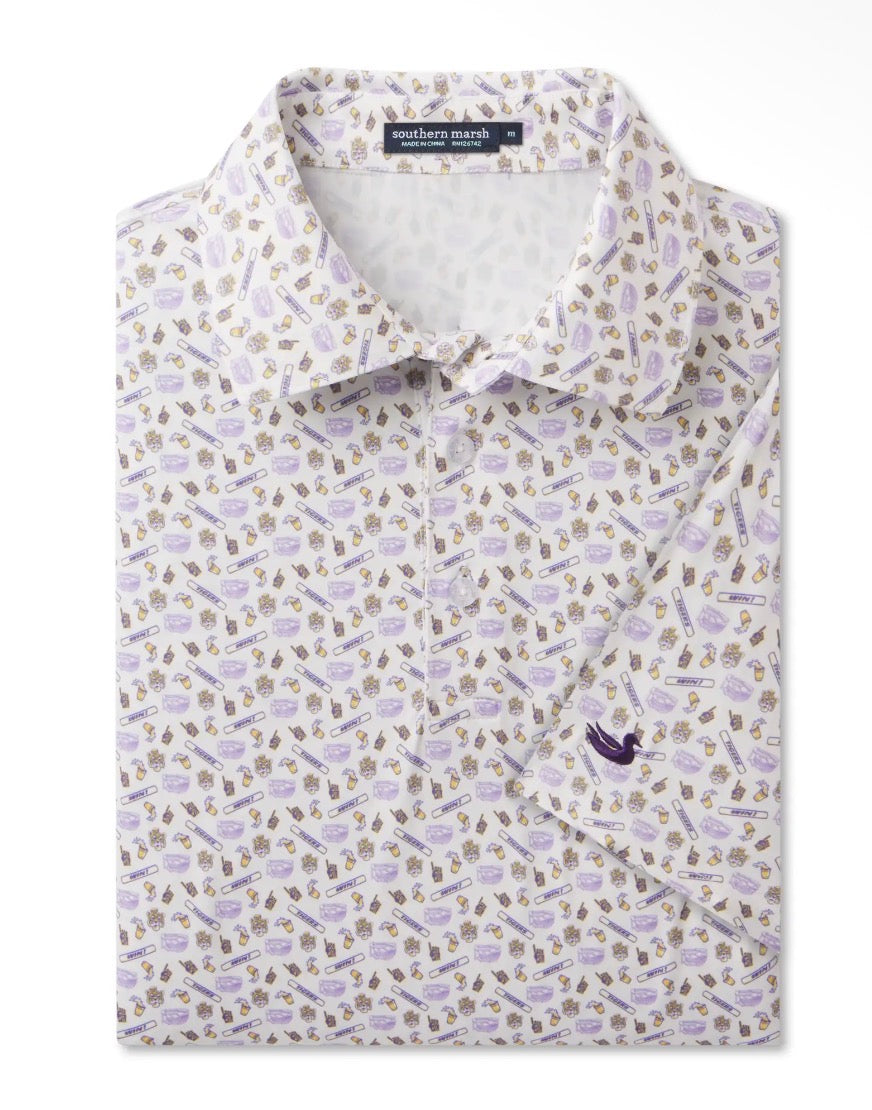 Death Valley White Performance Polo