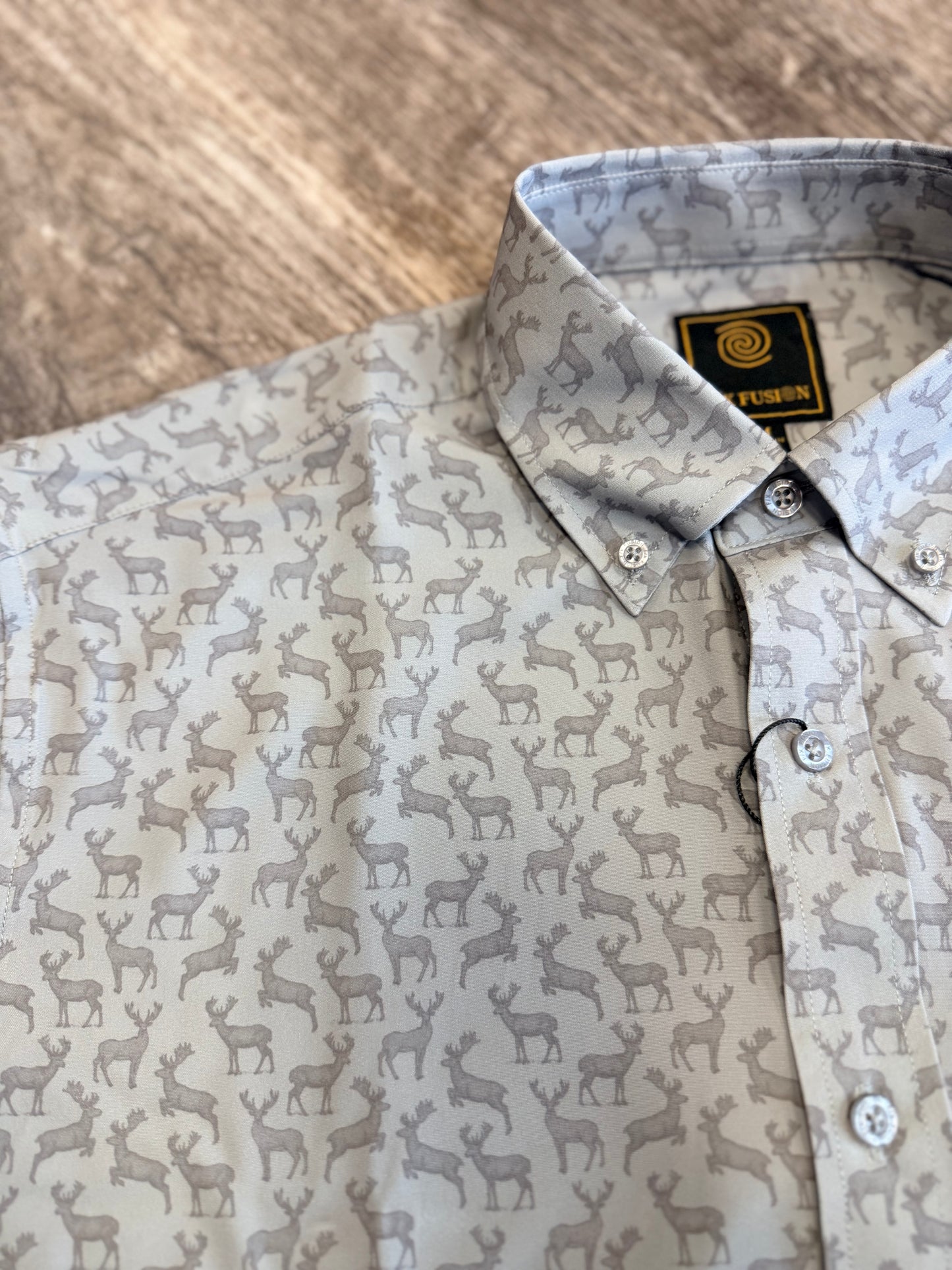 Deer Long Sleeve Button Down