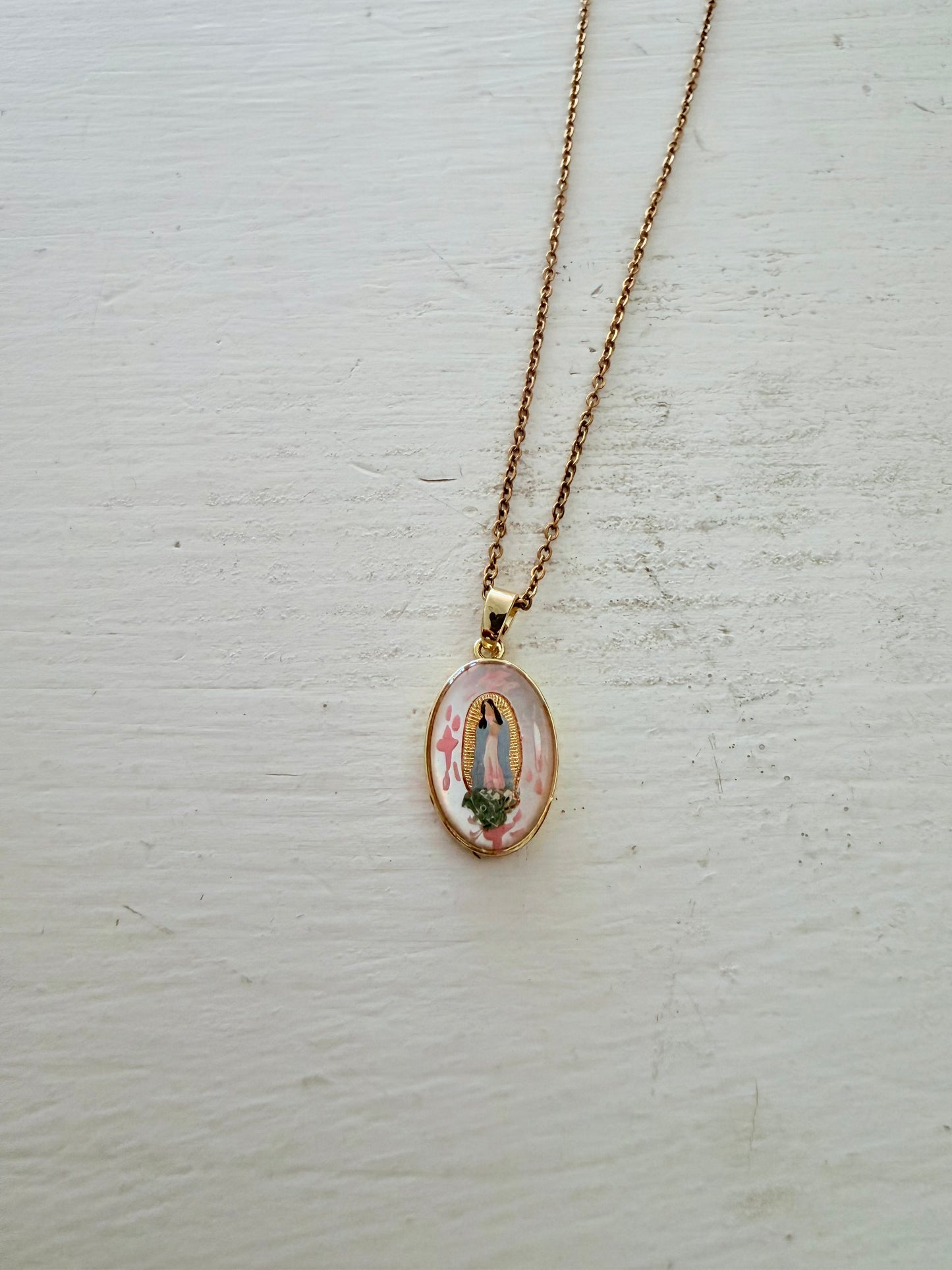 Dainty Our Lady Undoer of Knots Necklace