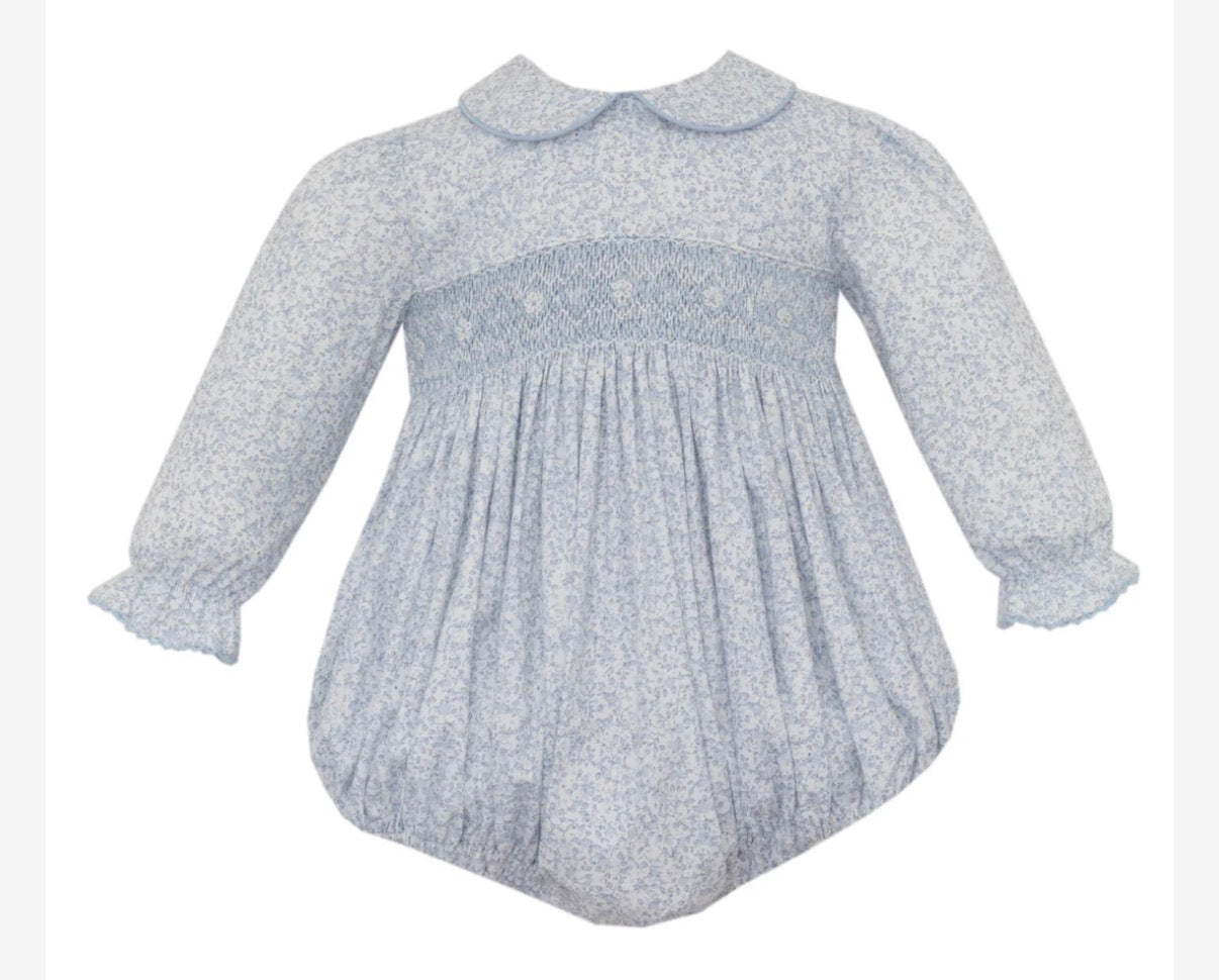 Grace LT Blue Liberty Print LS Bubble