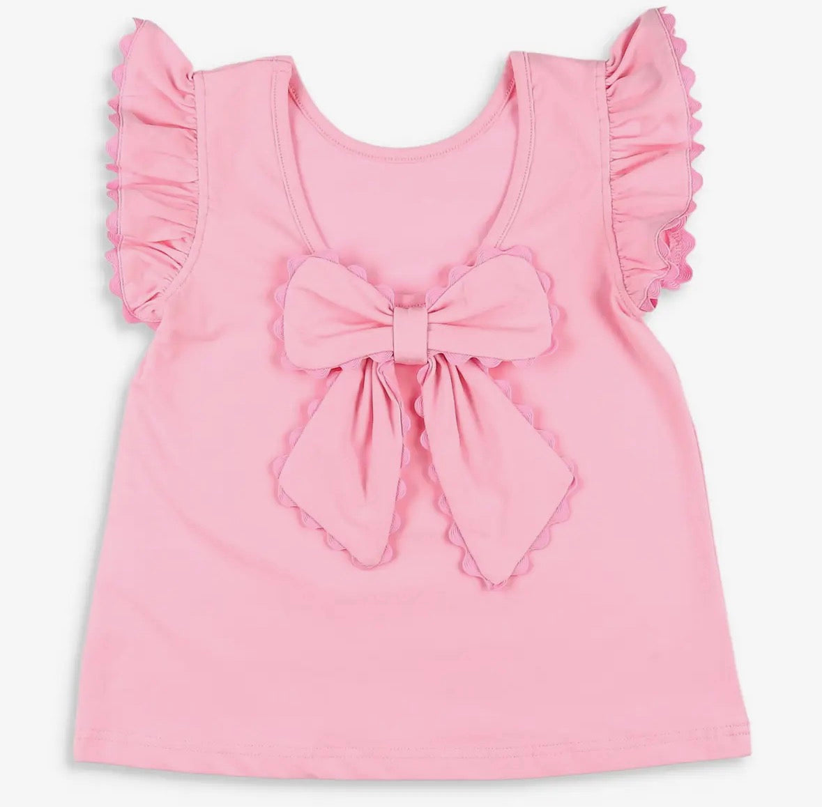 Pink Bow Back Top