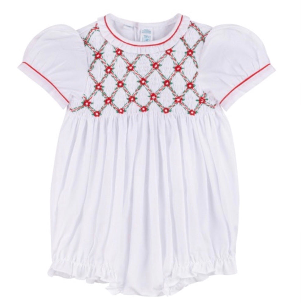 Floral Smocked Holiday Romper