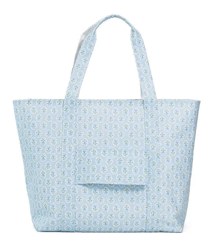 Blue Petite Fleur Jumbo Tote