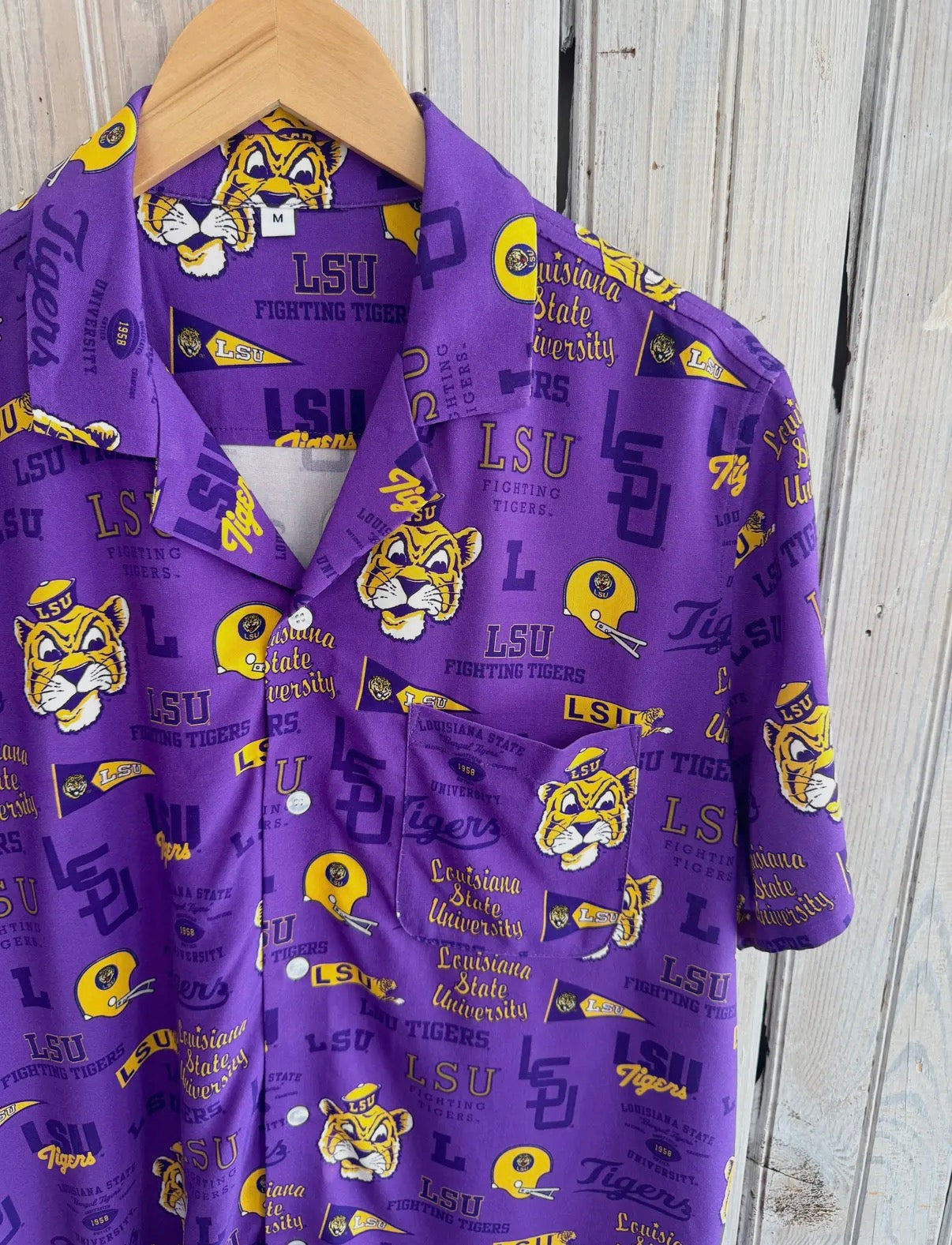 Men's LSU Button Up