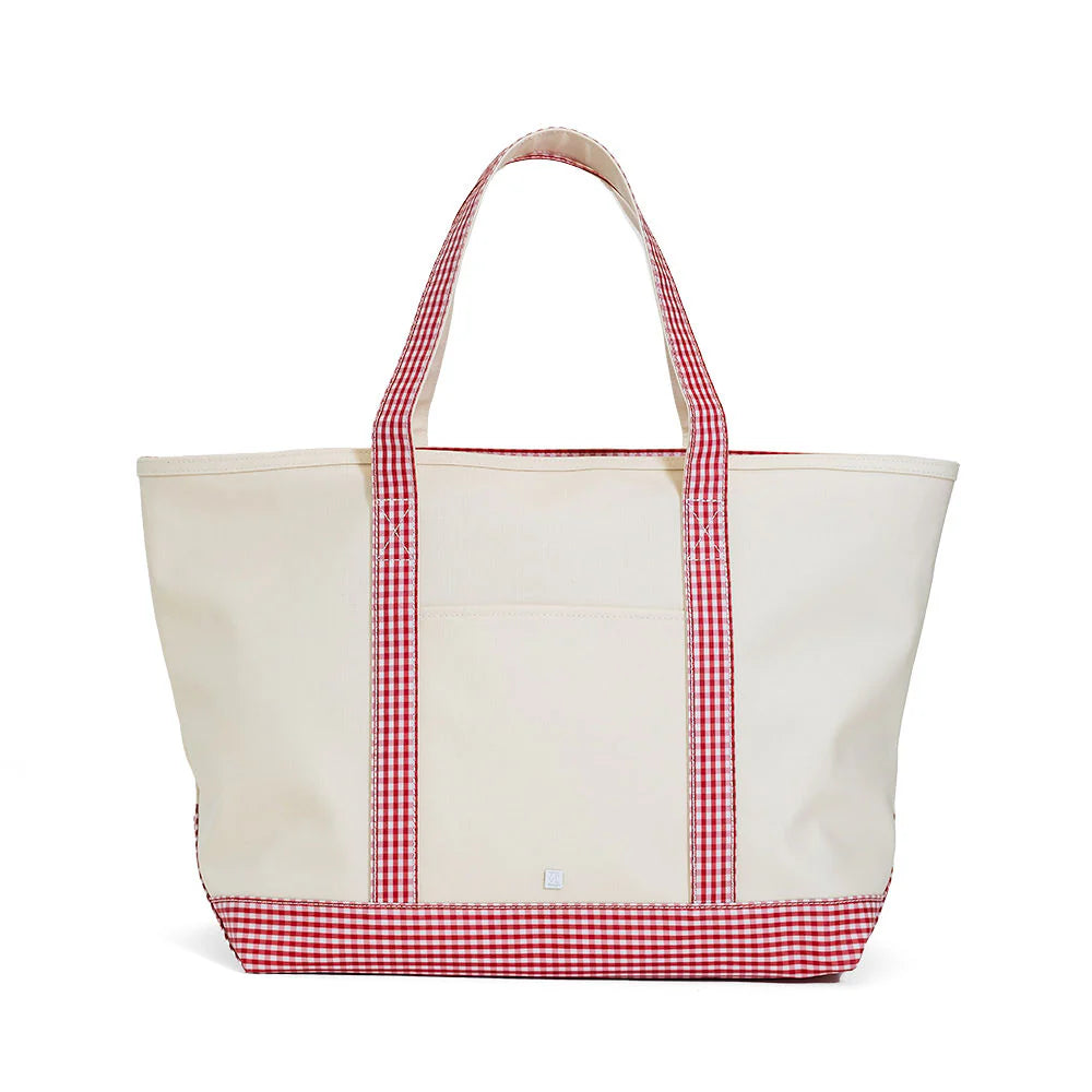 Red Gingham Maxi Tote