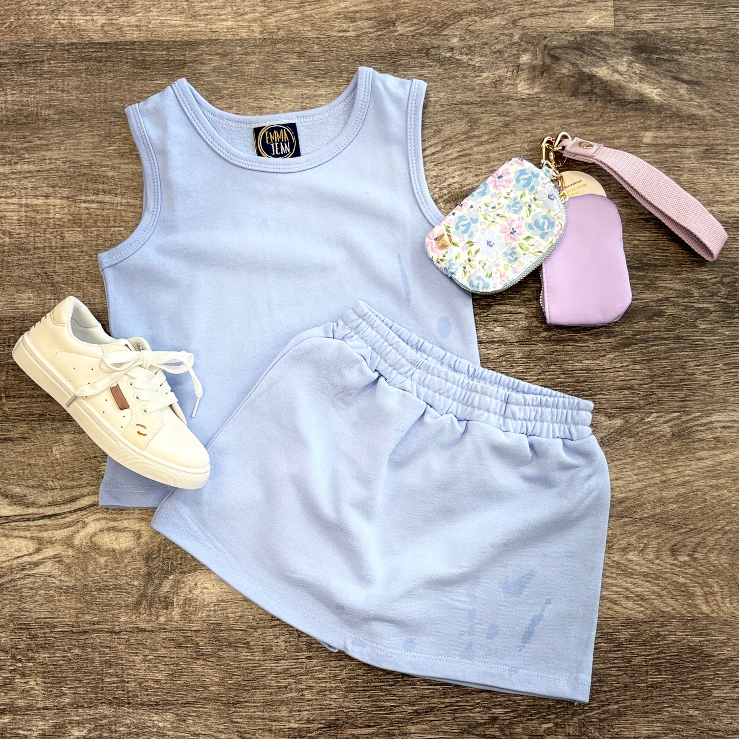Presley Skort Set- Blue