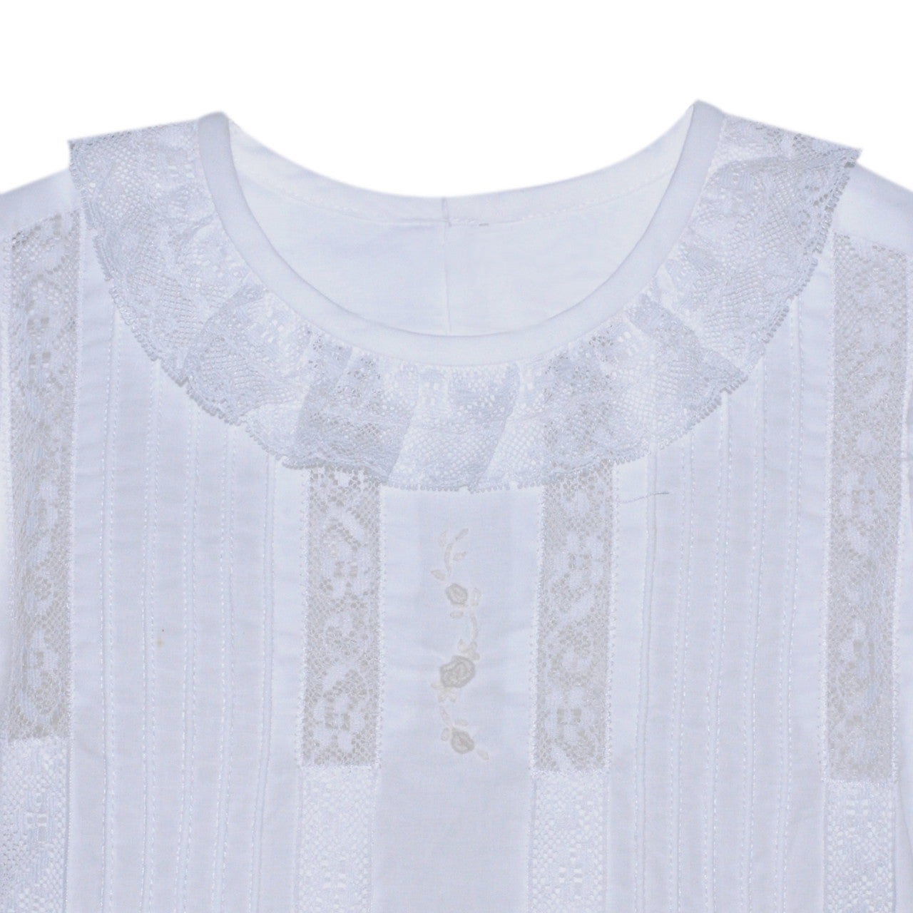 White Lily Rose Dress- White Lace