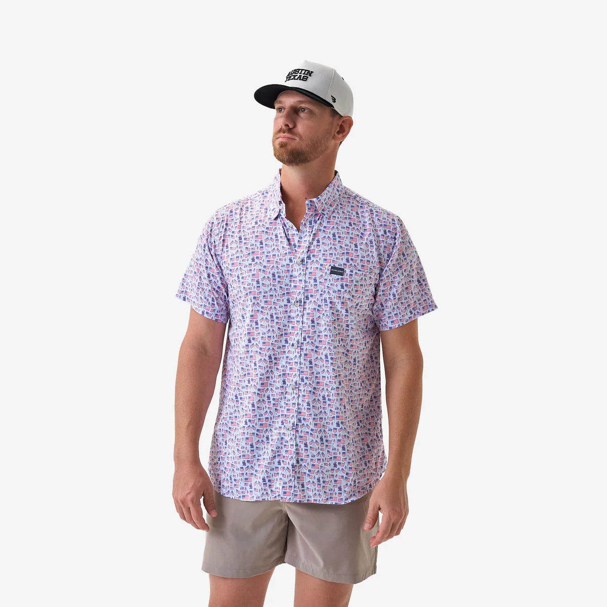 Performance Button Up- Old Glory