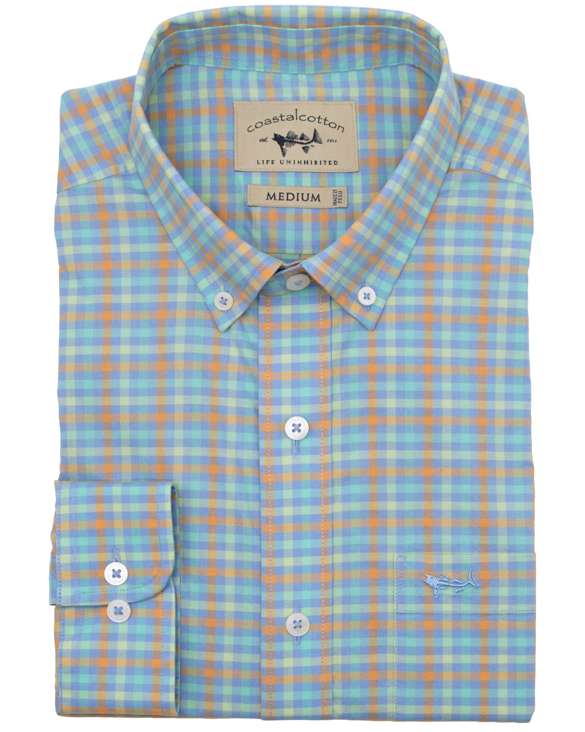 Youth Stretch Long Sleeve Sports Shirt- Greyton Gigham