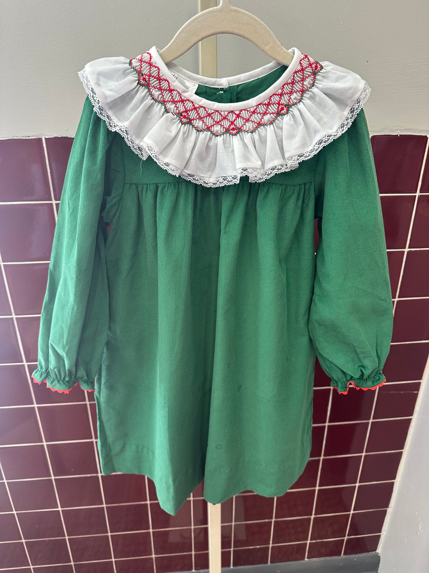 Green and White Claire Dress