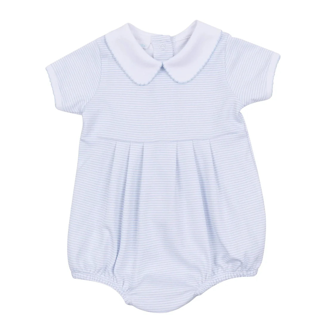 Mini Stripes Collared SS Bubble