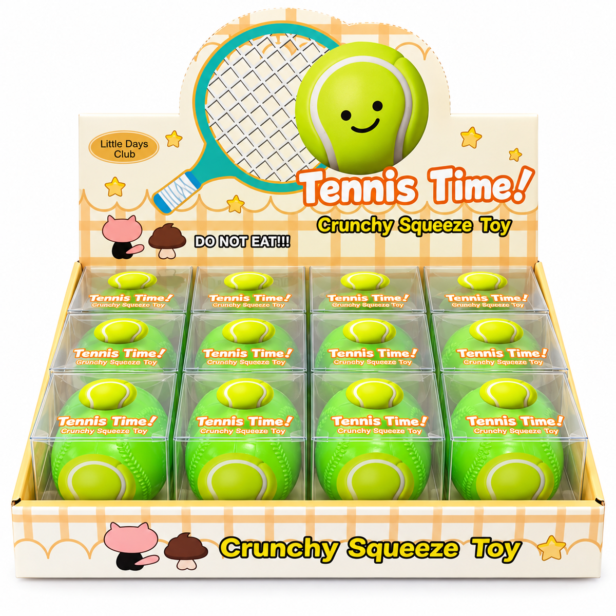 Crunchy Tennis Ball Squeeze