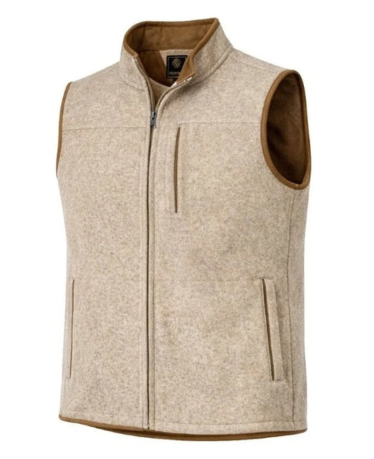 Tan Melton Melange Vest