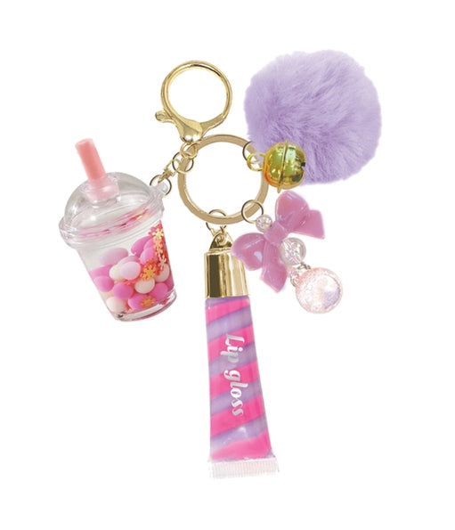 Trendy Lip Gloss w/ Keychain, Boba