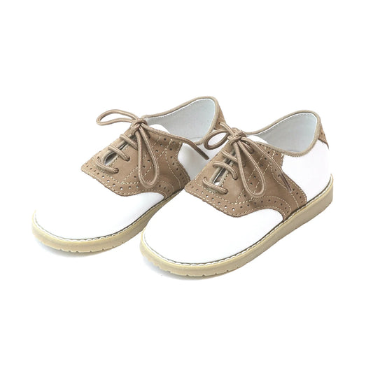 042- White/ Khaki Oxford