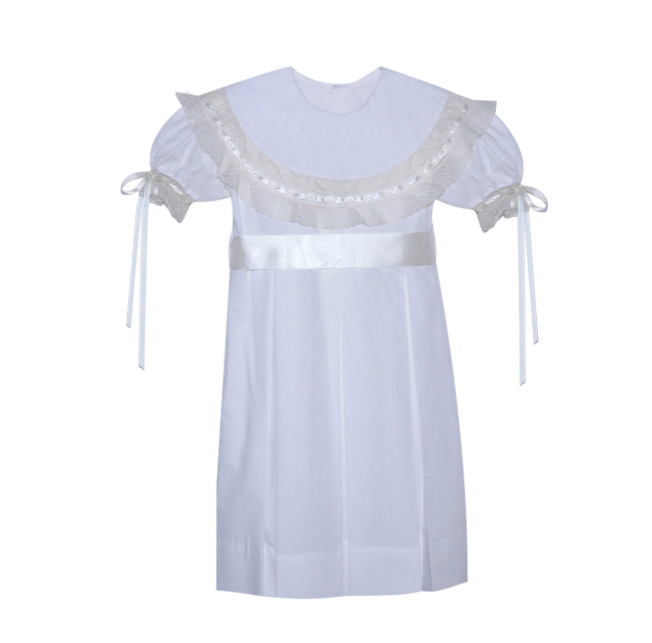 White Dawson Dress- Ecru Lace