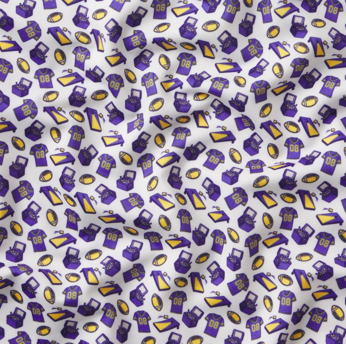 Fall Saturdays LSU White Performance Polo