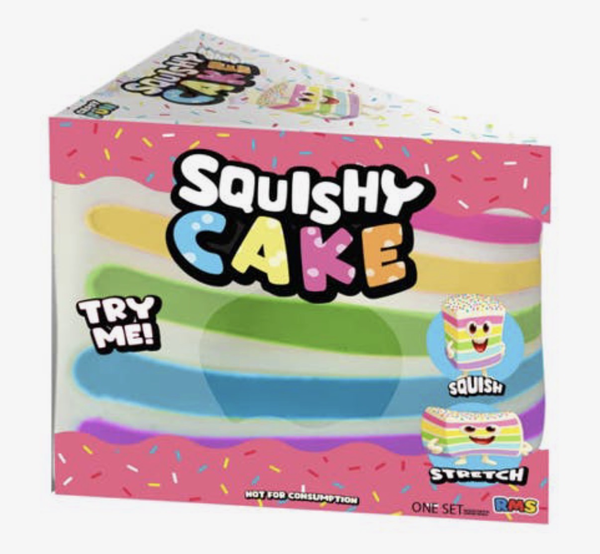PREORDER                           Authentic SmushMart Crazy Fun Rainbow Cake Slice