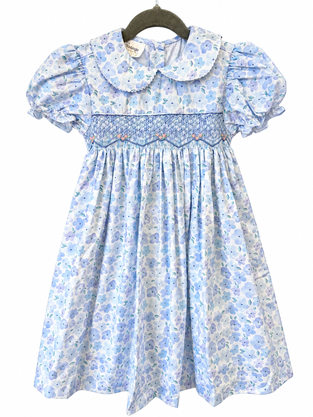 Blue Fall Flowers Lucy Dress