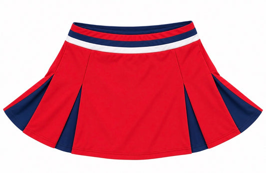 Red/Navy Tennis Skirt