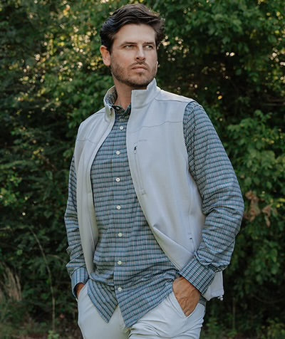 Bennett Bayou Teal Button Down