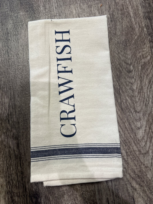 Navy Crawfish Dish Rag