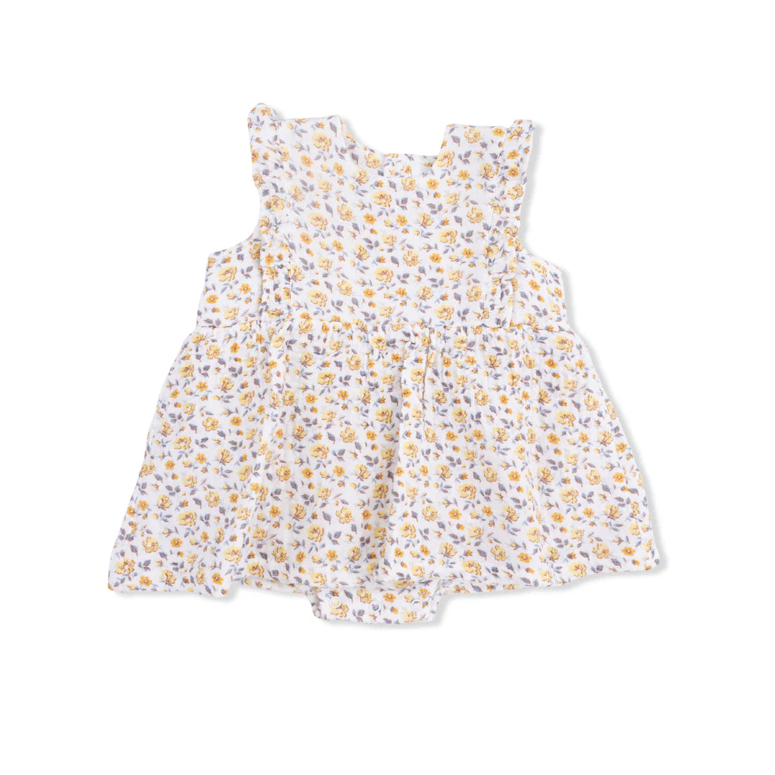 Yellow Country Roses Bubble Dress