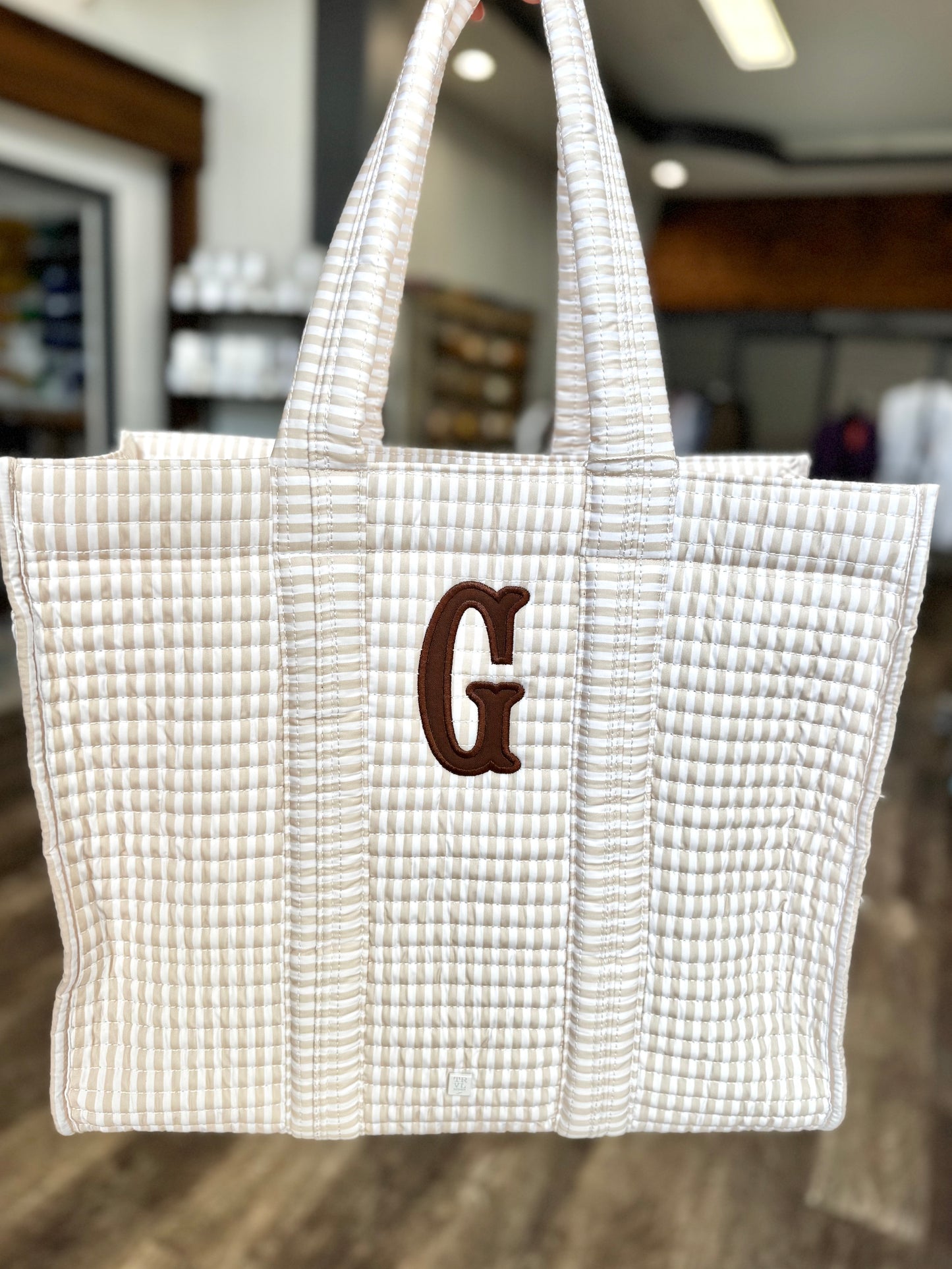 TRVL- Large Quilted Tote
