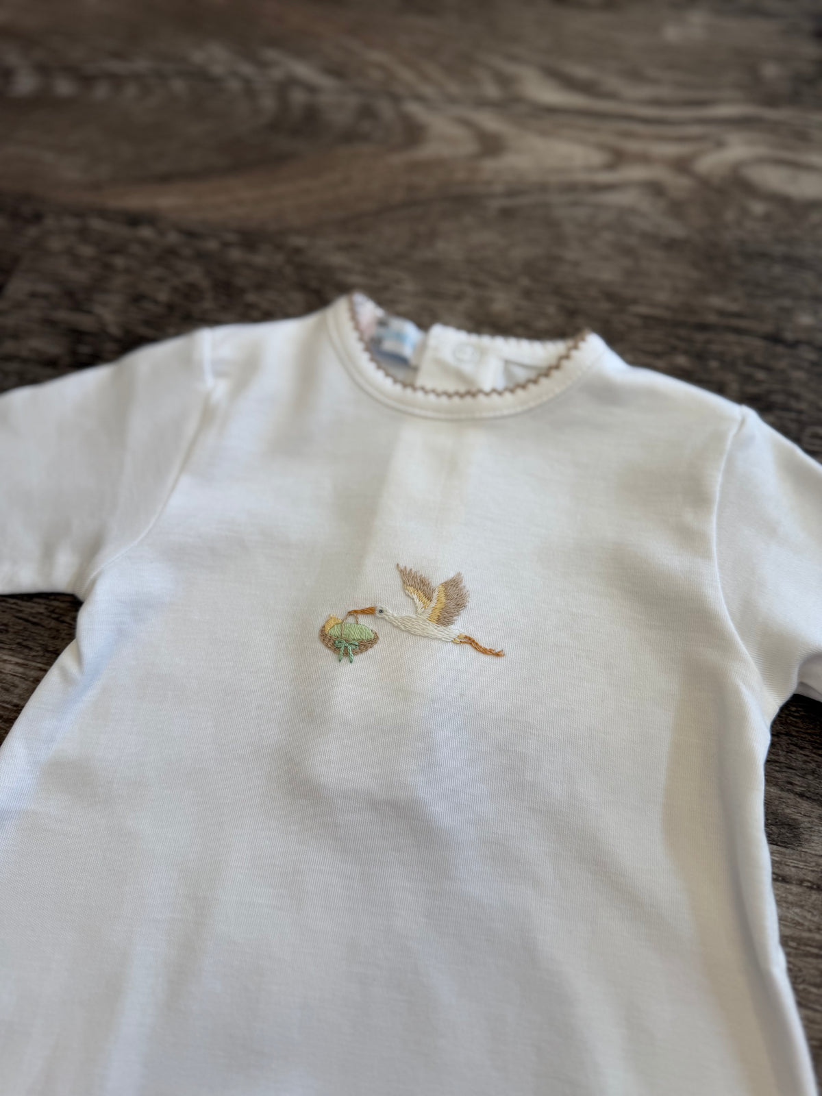 Welcome Baby White Gown
