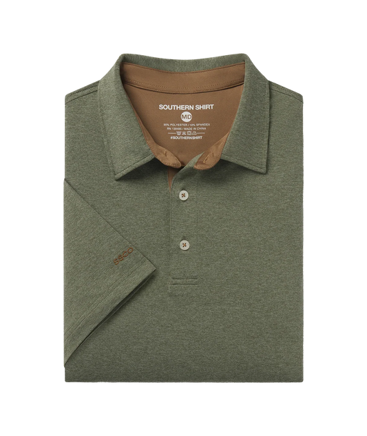 Grayton Heather Polo Thyme