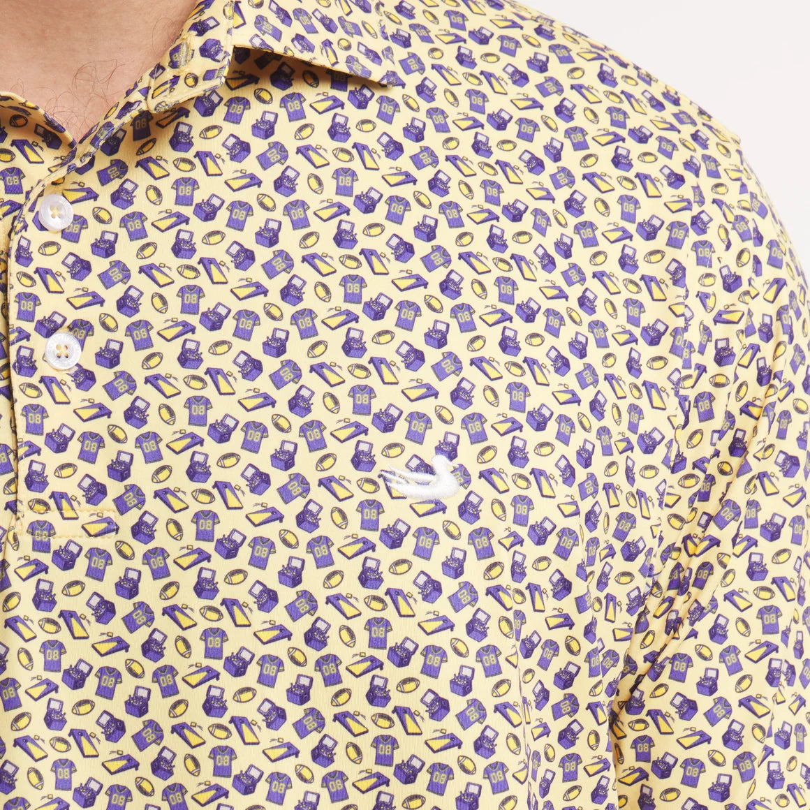Fall Saturdays LSU Golden Performance Polo