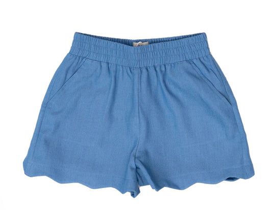 Laura Twill Shorts - Blue