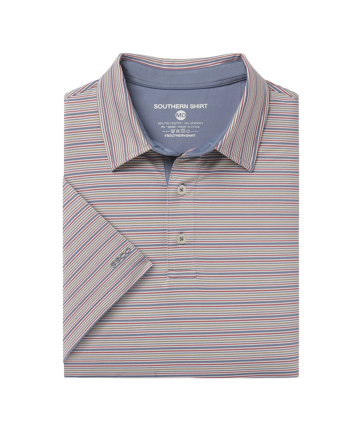 Sawgrass Stripe Limestone Polo