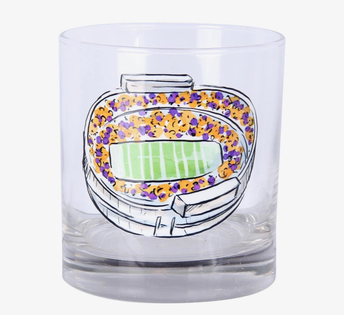 LSU Stadium Rocks Glass