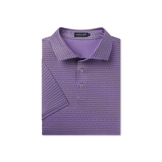Flyline Bourbon Performance Polo- Wharf Purple