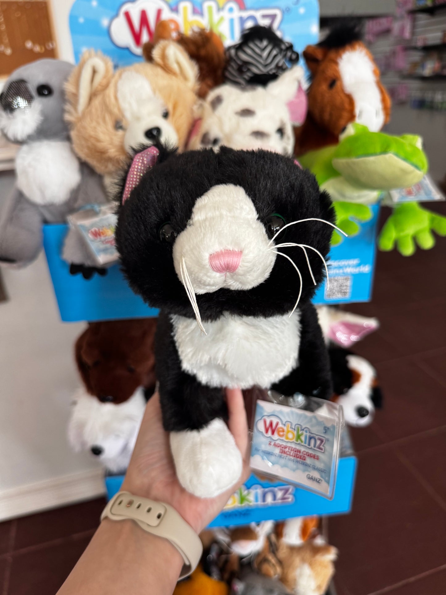 Webkinz Black and White Cat