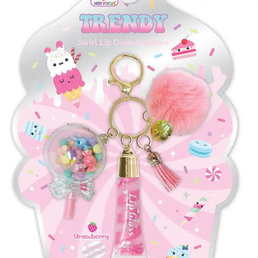 Trendy Lip Gloss w/ Keychain, Sweets