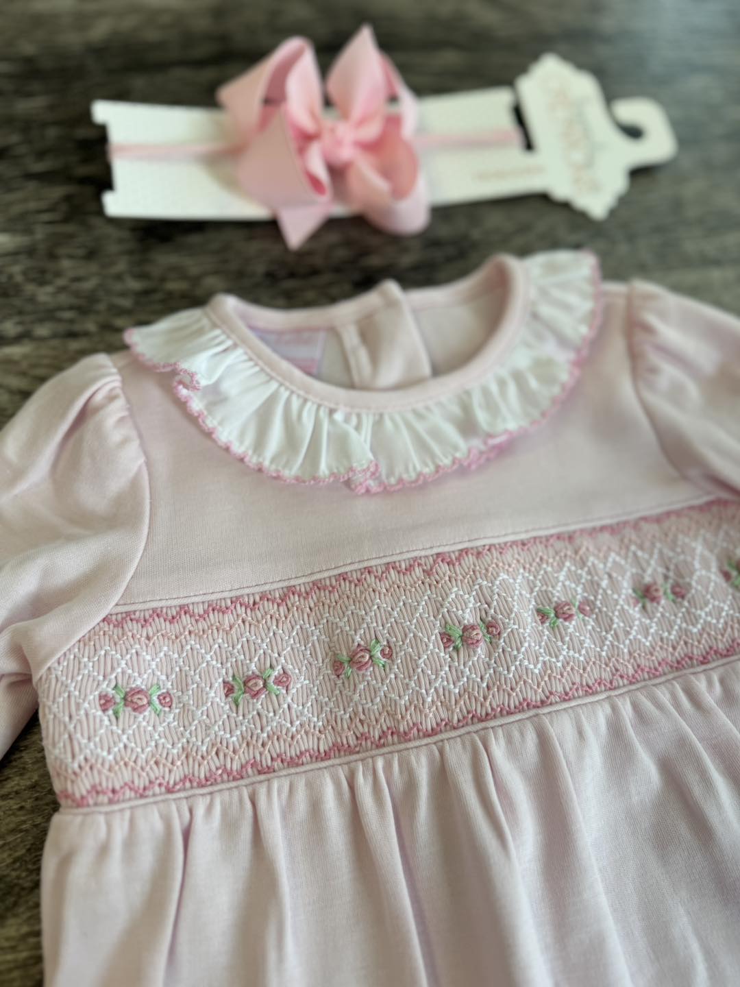 Rose- Pink Footie